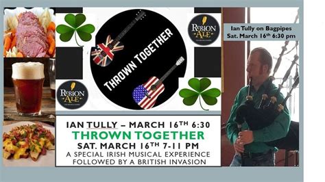 Thrown Together Irish Experience At Region Ale 1080 Us Highway 41 Schererville In United