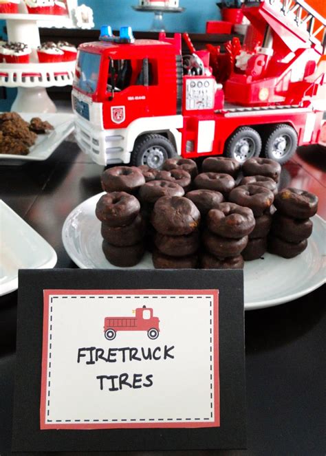 Fire Truck Birthday Party Ideas Food Decorations And More Fire Man