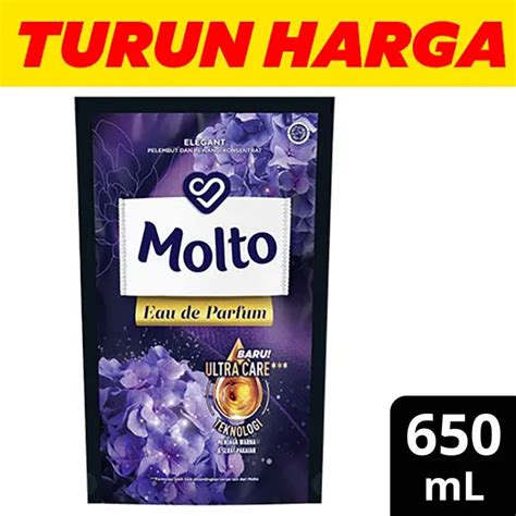 Molto Pelembut Dan Pewangi Pakaian Eau De Parfum Purple Elegant Ml