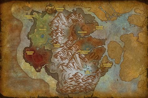 Battle For Azeroth Les Cartes Des Zones De Kul Tiras Et Zandalar