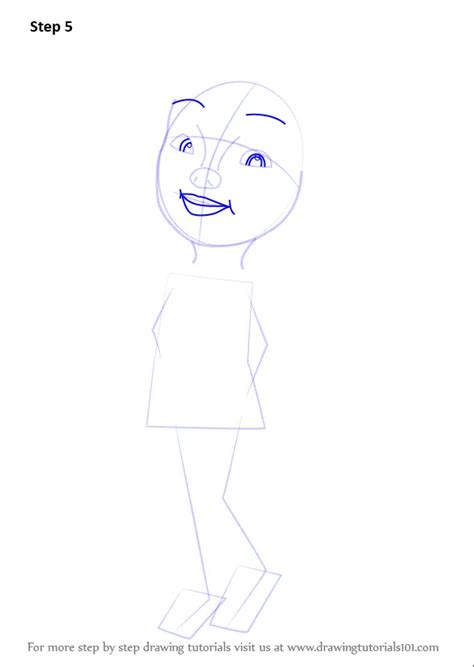 Learn How To Draw Susanti From Upin And Ipin Upin And Ipin Step By Step