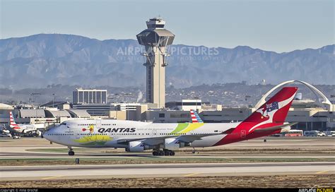 Vh Oej Qantas Boeing 747 400er At Los Angeles Intl Photo Id 813550