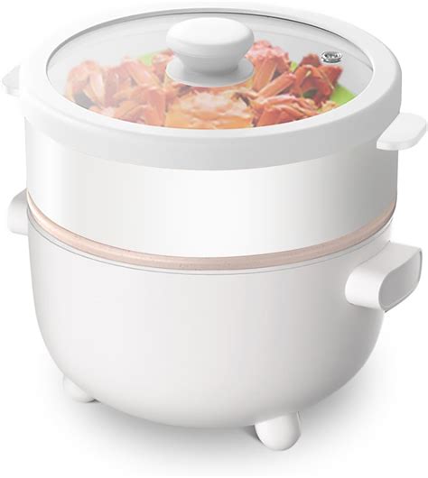 L Electric Hot Pot With Steamer Portable Ramen Pot Non Stick Pan