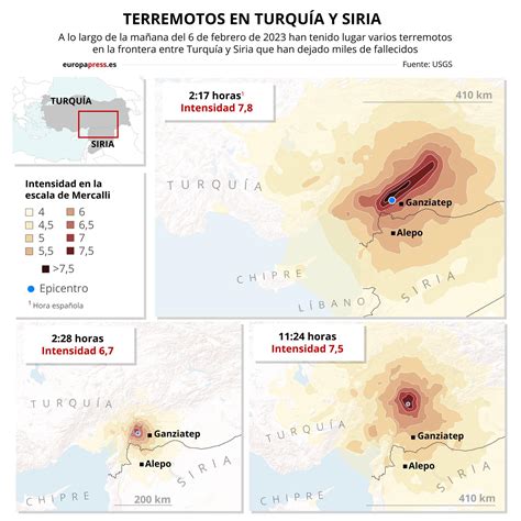 El Mapa De Los Terremotos En Turquía Y Siria Estas Son Las Zonas Más