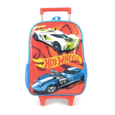 Mochilete Escolar Infantil Hot Wheels IC HW Só Courus