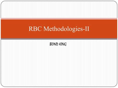 Rbc Method 2 Ppt