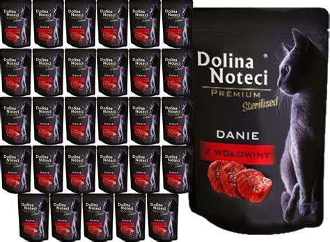 Karma dla kota Dolina Noteci Premium STERILISED DANIE Z WOŁOWINY 30x85g