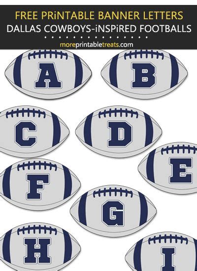 Dallas Cowboys-Inspired Football Alphabet