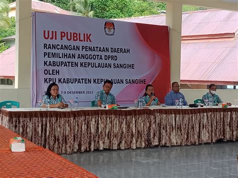 Uji Publik Rancangan Penataan Dapil Anggota Dprd Kabupaten Sangihe