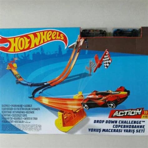 Jual Ini Hot Wheels Drop Down Challenge Action Track Builder System