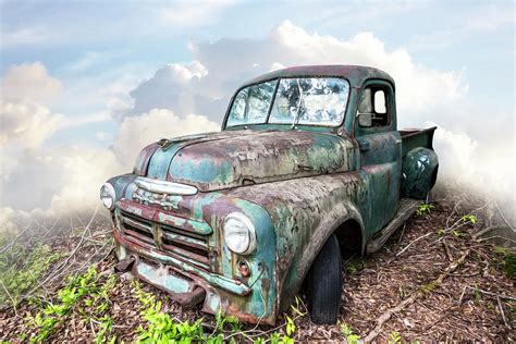 Old Vintage Dodge Truck Painting Photograph by Debra and Dave Vanderlaan