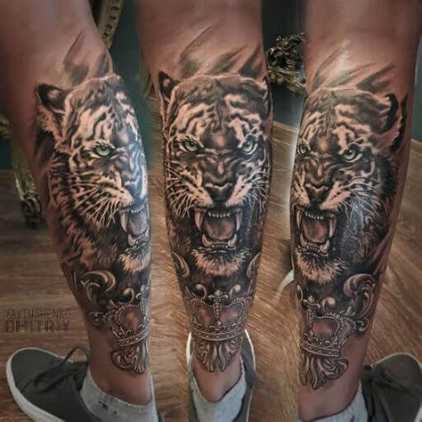 Discover More Than 74 Tiger On Leg Tattoo Super Hot In Coedo Vn