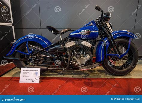 Us Army Motorcycle Harley Davidson Wla 1942 Editorial Image