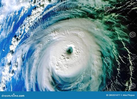 Tropical Cyclone Formation Generative Ai Stock Illustration