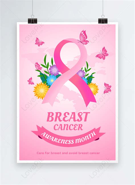 Breast cancer awareness month posters template image_picture free download 466471912_lovepik.com