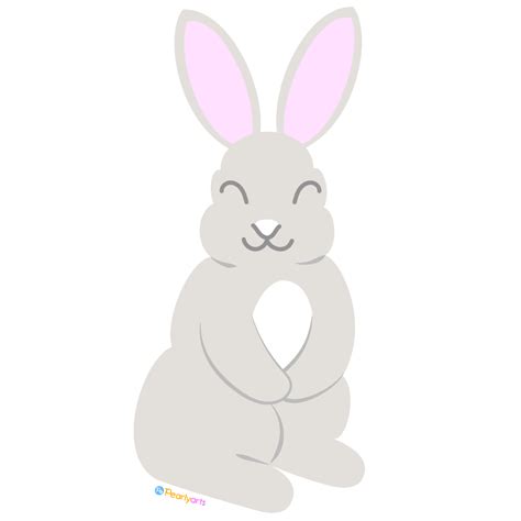 Easter Bunny With Cute Face Rabbit Head Rabbit With Long Ears Clip