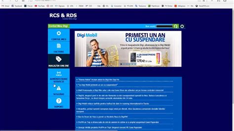 Cum Se Plateste Factura Rds And Rcs Online Digi Mobil Youtube