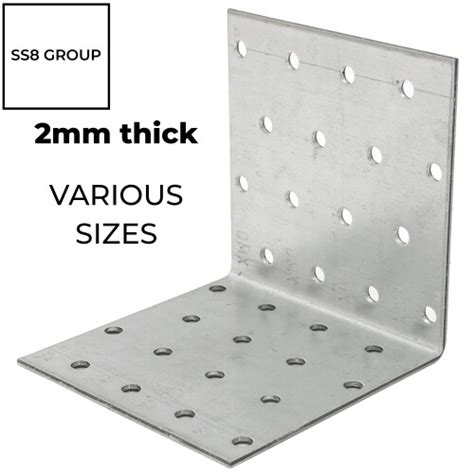 Angle Bracket Heavy Duty Galvanised Corner Brace 90 Degree Right Joist Timber Mending Plates