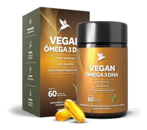 Vegan Ômega 3 Dha Concent Puravida 60 Caps Pura Vida Frete grátis