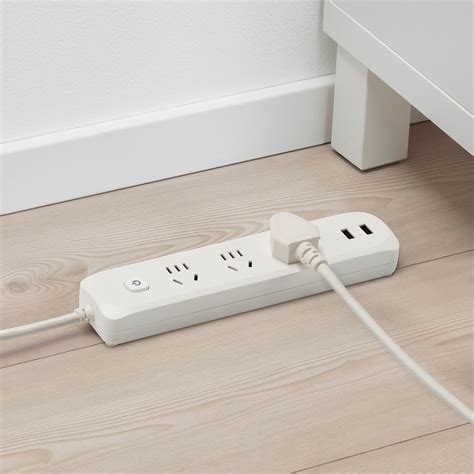 Koppla 3 Way Socket With 2 Usb Ports Ikea