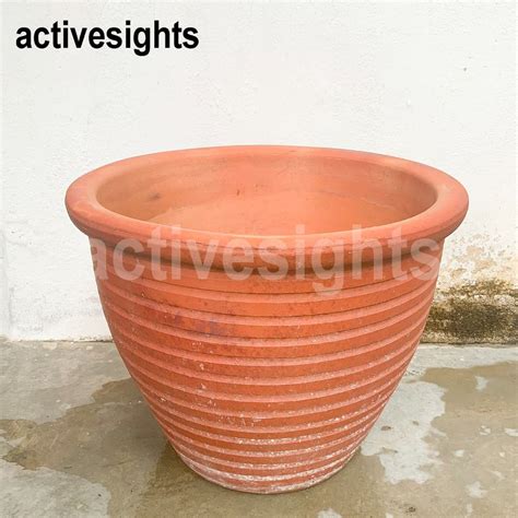 Pasu Tanah Liat Flower Pot Clay Large Furniture Home Living