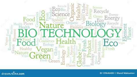 Bio Technology Word Cloud Stock Illustration Illustration Of