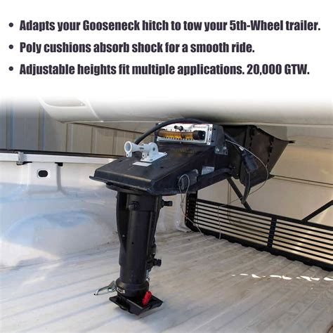 Loftmarte C G Adjustable Cushioned Th Wheel To Gooseneck Adapter