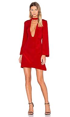 Jill Jill Stuart Deep V Mini Dress In Apple Red Revolve