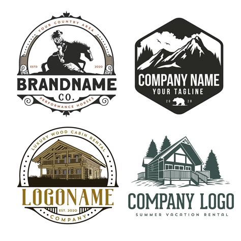 Outdoor logo set 1330947 Vector Art at Vecteezy
