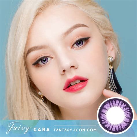 Violet Toric Lens Juicy Cara Purple Contacts For Astigmatism