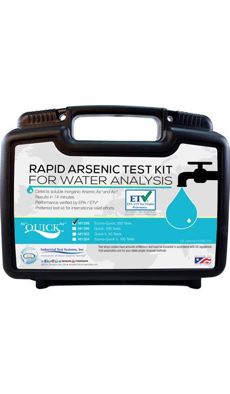 Quick™ Arsenic Econo Arsenic Kits Industrial Test Systems