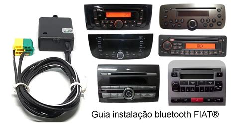 Manual instalação Bluetooth rádio FIAT também Punto e Linea antigo