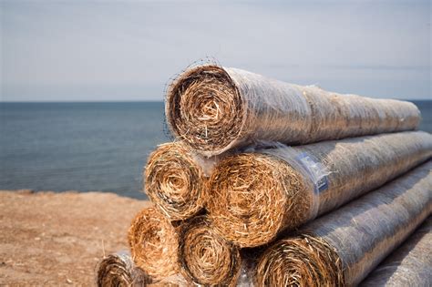 Erosion Control Blanket And Straw Mat Installation Lakeshore Customs