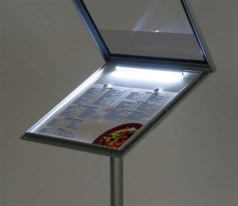 Outdoor LED Illuminated Menu Stand Display Developments