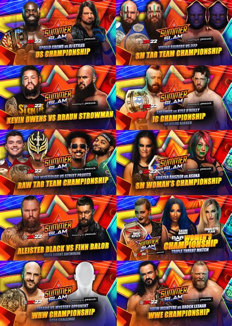 Summerslam Universe Mode Match Card Wwegames