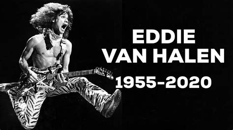 Rip Eddie Van Halen Rock Guitar Legend 1955 2020 Youtube