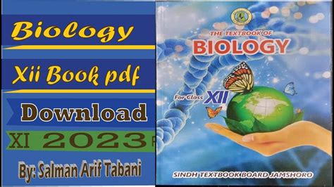 Biology Book Xii Sindh Text Book Board Pdf Download Available Complete Review Youtube