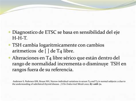 Enfermedad Tiroidea Subclinica PPT