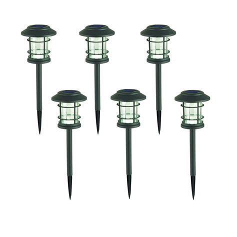 Hampton Bay 10 Lumen Solar Led Pathway Lights 6 Pack The Home Depot