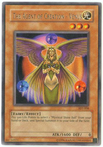 Yu Gi Oh Card AST 008 THE AGENT OF CREATION VENUS Rare