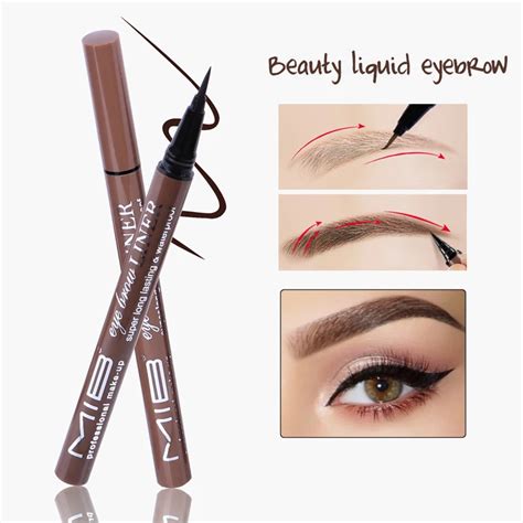 1pcs Professional Brown Color Waterproof Liquid Eyebrow Liner Pencils Natural Long Lasting