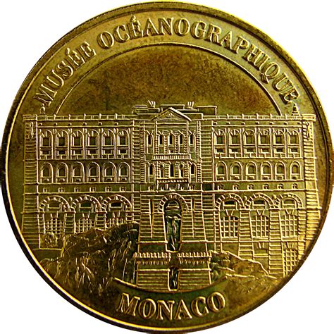 Jeton touristique Musée Océanographique Façade Monaco Numista