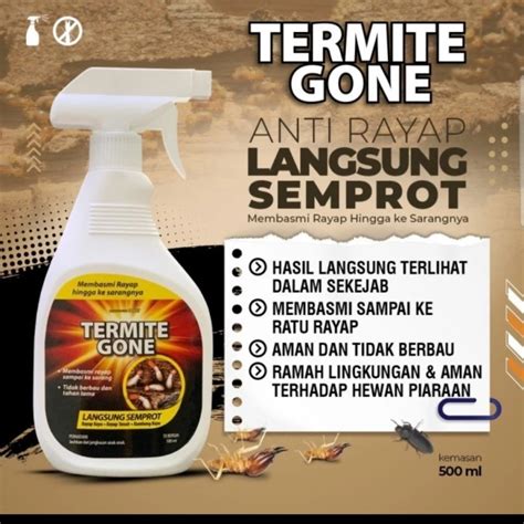 Jual Pembasmi Rayap Termite Gone Ml Racun Rayap Spray Anti Rayap