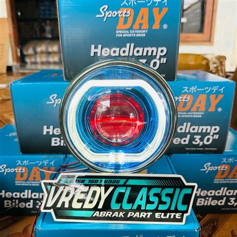 Jual Biled Lampu Biled Wat Day Blue Set Batok Cb Crom Tinggal