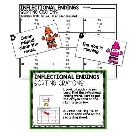 Lucky To Learn Phonics Other Consonants Inflectional Endings 1st Grade Phonics Center