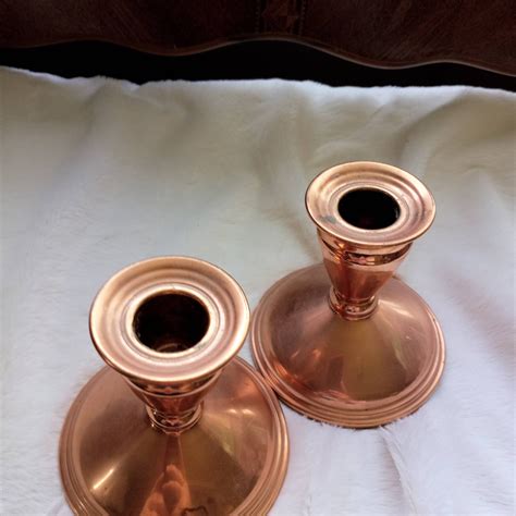 Beautiful Pair Of Coppercraft Guild Candle Holder Approx Etsy