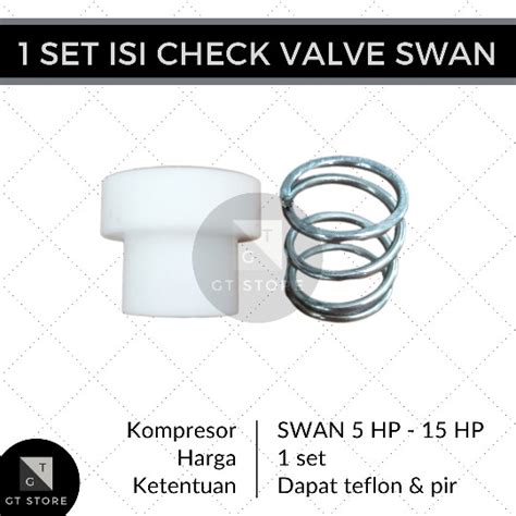 Jual Set Teflon Pir Isi Check Valve Kompresor Angin Swan Hp