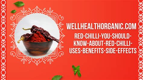 Wellhealthorganic Red Chilli You Should Know About Red Chilli Uses