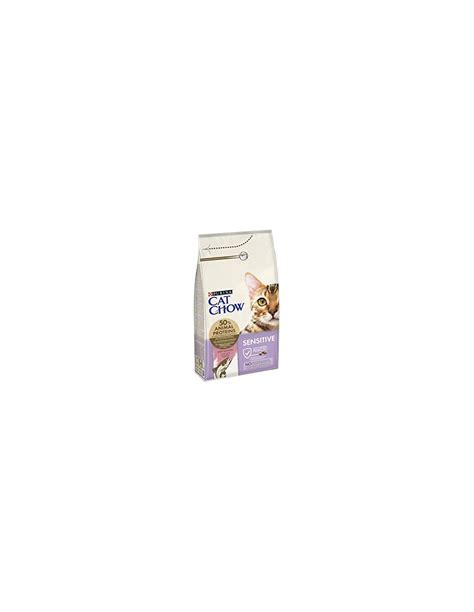 Purina Cat Chow Adult Sensitive Salmone Kg Mangime Per Gatti