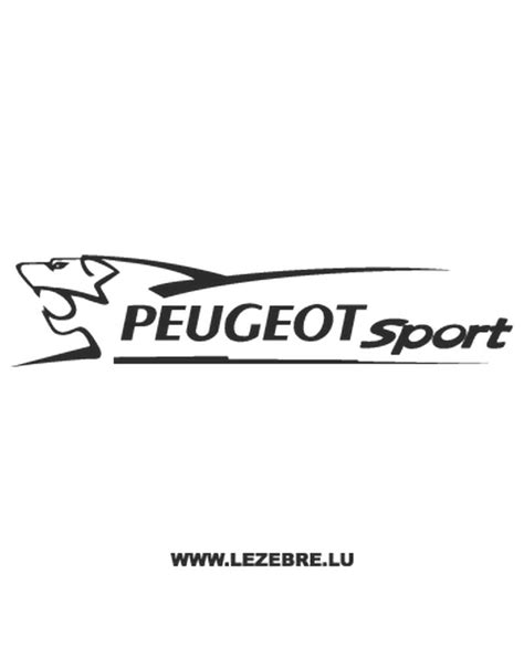 Sticker Autocollant Peugeot Sport Lion